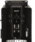 KRUPS Arabica Picto fully automatic coffee machine, compact design, easy operation, intuitively adjustable rotary control, milk frother, 2-cup function, coffee machine, black, EA810870