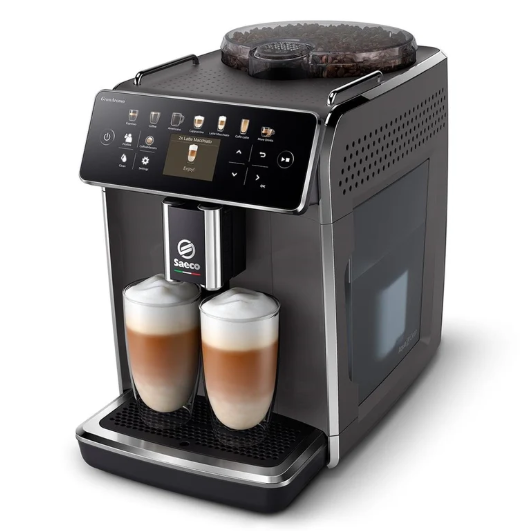 Saeco GranAroma fully automatic coffee machine – 14 coffee specialties, intuitive color display, 4 user profiles, ceramic grinder, 1500 watts (SM6580/10)